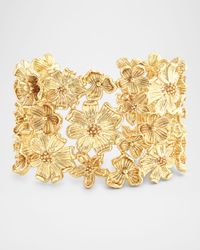 Wildflowers Wide Cuff Bracelet