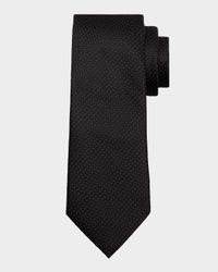 Men's Micro-Pindot Silk Tie