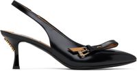 Moschino Chaussures à talon aiguille noires à boucle