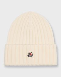 Ribbed Wool Beanie w/ Logo