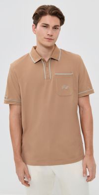 Malbon Golf Hawk & Dove Performance Pique Polo Hawk S