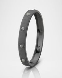 Macri Classica 18K White Gold Diamond Bangle Bracelet