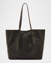 Nina Pleated Leather Tote Bag