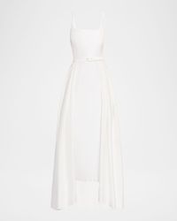 Isaline Convertible Square-Neck Midi Dress