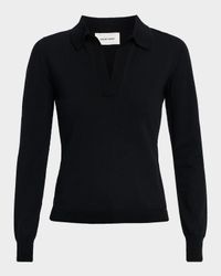 Merino Wool Polo Sweater