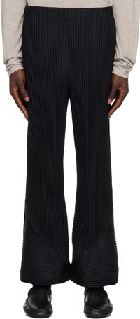 Homme Plissé Issey Miyake Pantalon Pleats Bottoms 2 noir