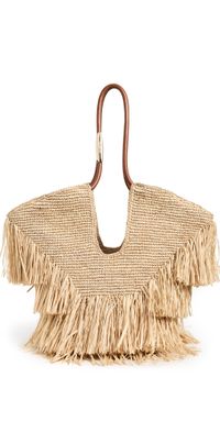 Zimmermann Goldentime Medium Fringe Tote Natural One Size