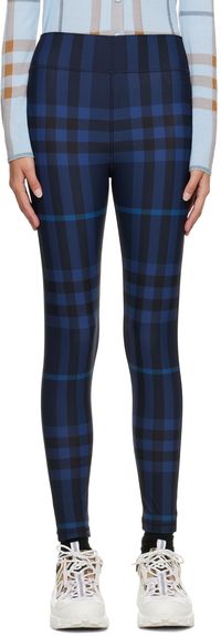 Burberry Blue Check Sport Leggings