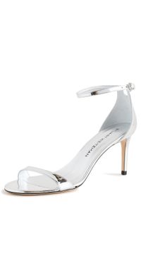 Stuart Weitzman Nudistarc Sandals 75mm Silver 6.5