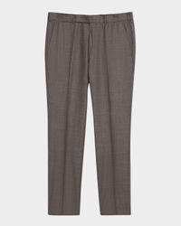 Men's Wool Sharkskin Modern Fit Trousers