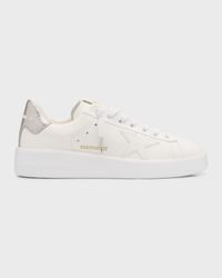 Pure Star Leather Sparkle Low-Top Sneakers