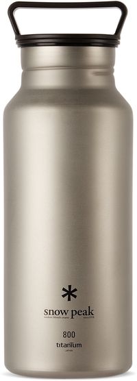 Snow Peak Grey Titanium Aurora Bottle, 800 mL