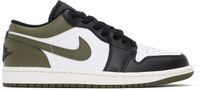 Nike Jordan Khaki & Black Air Jordan 1 Low Sneakers