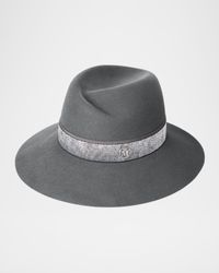 Virginie Fairy Dust Wool Felt Fedora Hat
