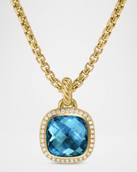 Albion Enhancer with Gemstones and Diamonds in 18K Gold, 11mm