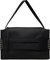JW Anderson Grand sac noir à ornement de style flâneur