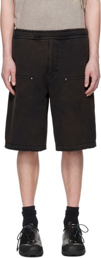 WOOYOUNGMI Brown Dyed Cotton Shorts