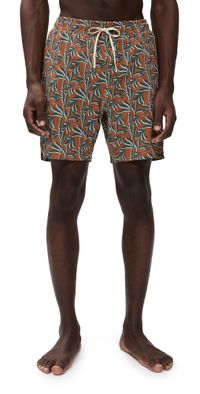 Faherty Shorelite Trunks 7 Desert Night Leaf XL