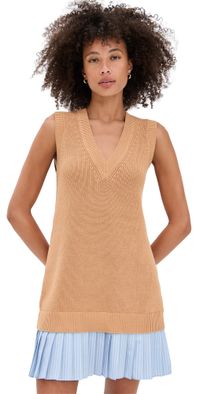 Cinq à Sept Indiana Prestyled Dress Camel XXS