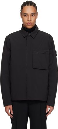 Stone Island Black Soft Shell-R PrimaLoft Insulated Jacket