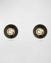 Interlocking G Stud Earrings, 12mm