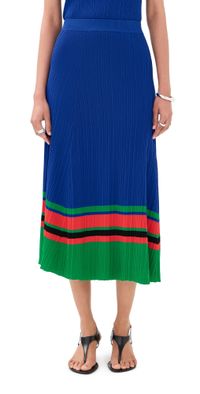 Wales Bonner Island Knit Skirt Blue S