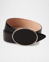 Flint Buckle Leather Belt