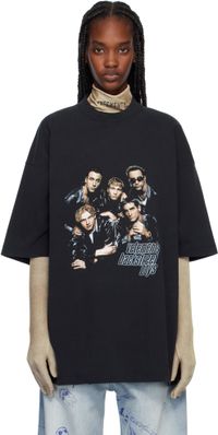 VETEMENTS Black 'Backstreet Boys' Oversized T-shirt