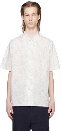 PS by Paul Smith Off-White Pattern Shirt