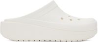 Crocs White Classic Blunt Toe Loafers