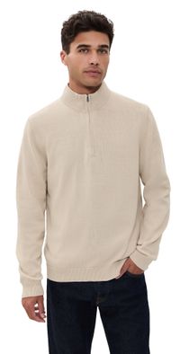 Rhone Commuter 1/4 Zip Sweater Bone M