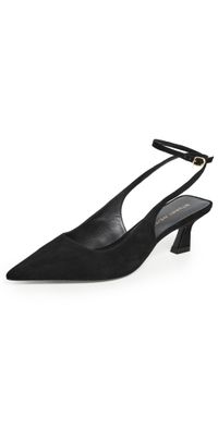 Stuart Weitzman Vinnie 50 Strap Pumps Black 6