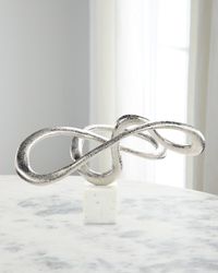 Serpentine Sculpture on Marble