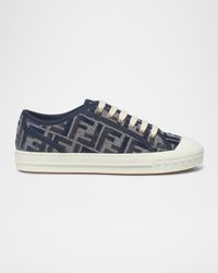 Domino FF Chenille Jacquard Low-Top Sneakers
