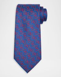 Men's Paisley Woven Silk Tie