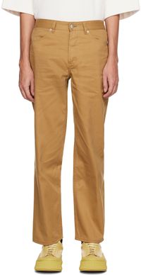 Jil Sander Jean brun clair à coupe régulière