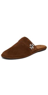 Tory Burch Turnlock Mules Cognac Brown 9.5