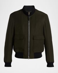 Men's Flap-Pocket Bomber Jacket