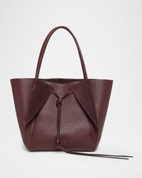 Marija Folded Deerskin Leather Tote Bag