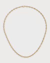 18K Yellow Gold Diamond Eyeglass Station Necklace, 16"L