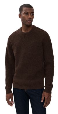 Taylor Stitch The Sidecountry Merino Waffle Crew Sweater Heather Marsh 38