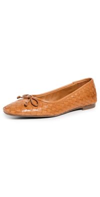 Schutz Arissa Woven Ballet Flats Miele 9.5