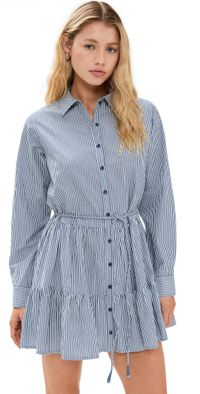 Apiece Apart Anna Shirt Dress Stripe XL