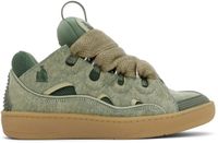 Lanvin Blue Curb Denim Sneakers