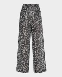 Azra Floral Wide-Leg Coverup Pants