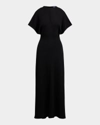 Wool-Blend Dolman Maxi Dress