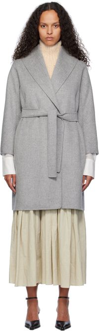Max Mara Gray Messi Coat
