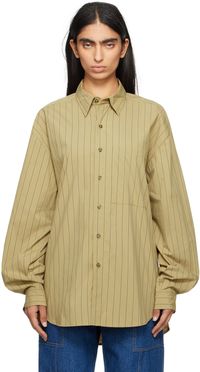 Gil Rodriguez Khaki Big Button Up Shirt