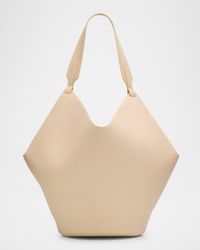 Lotus Medium Pebbled Leather Tote Bag