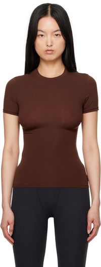 SKIMS Brown Fits Everybody T-Shirt